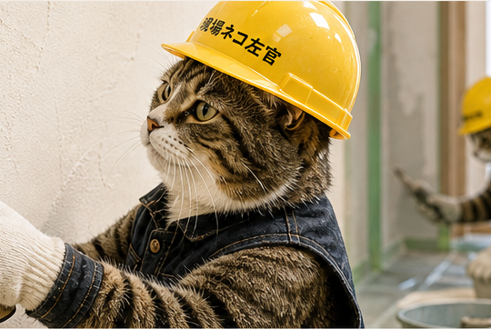 選ばれる理由ページの左官作業風景