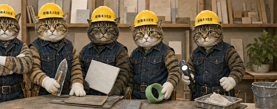 現場ネコ左官のスタッフ集合写真